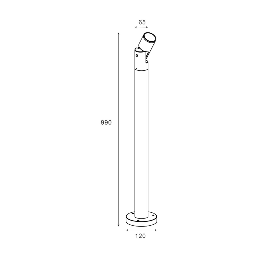 Zuma Line - Buitenlamp 1xGU10/35W/230V IP65 zwart