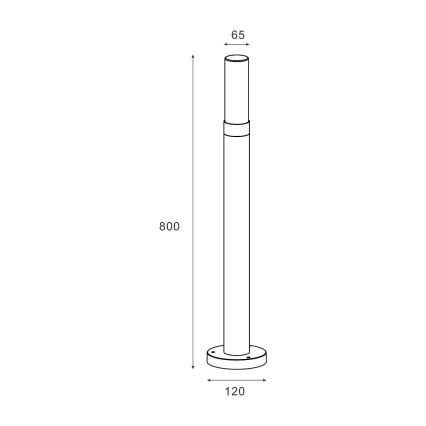 Zuma Line - Buitenlamp 1xE27/60W/230V IP54 zwart