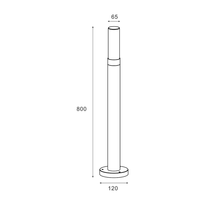 Zuma Line - Buitenlamp 1xE27/60W/230V IP54 zwart