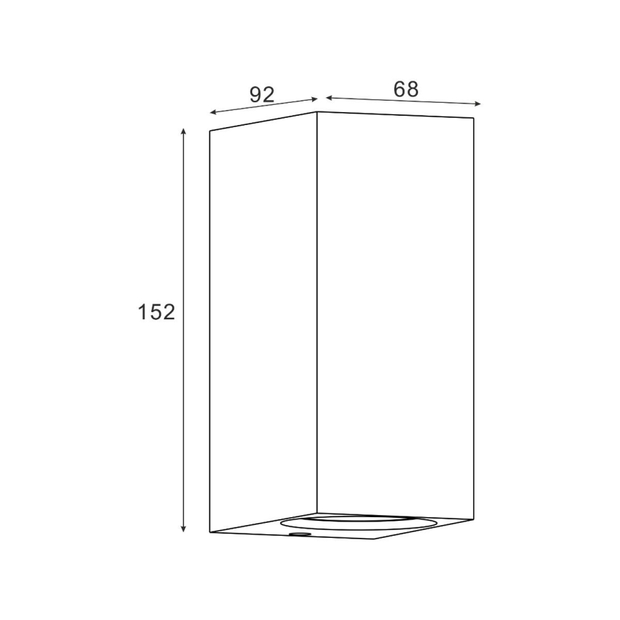 Zuma Line - Wandlamp voor buiten 2xGU10/35W/230V IP44 zwart