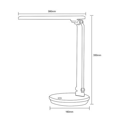 Zuma Line - LED Tafellamp LED/5W/230V 3000-6000K zwart
