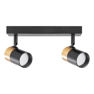 Zuma Line - Spot 2xGU10/50W/230V zwart/goud