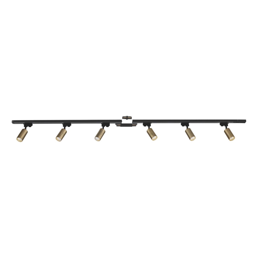 Zuma Line - Spot in een rail systeem 6xGU10/35W/230V zwart/goud