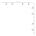 Zuma Line - Spot in railsysteem 8xGU10/35W/230V wit