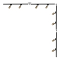 Zuma Line - Spot in railsysteem 8xGU10/35W/230V zwart/goud