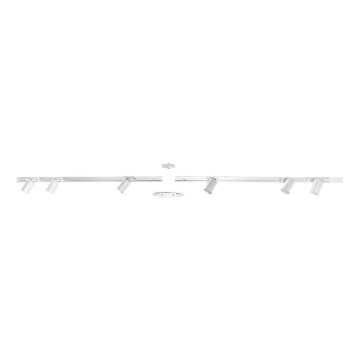 Zuma Line - Spot voor een rail Systeem 6xGU10/10W/230V wit + rail accessoires