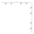 Zuma Line - Spotarmatuur voor railsysteem 8xGU10/35W/230V wit