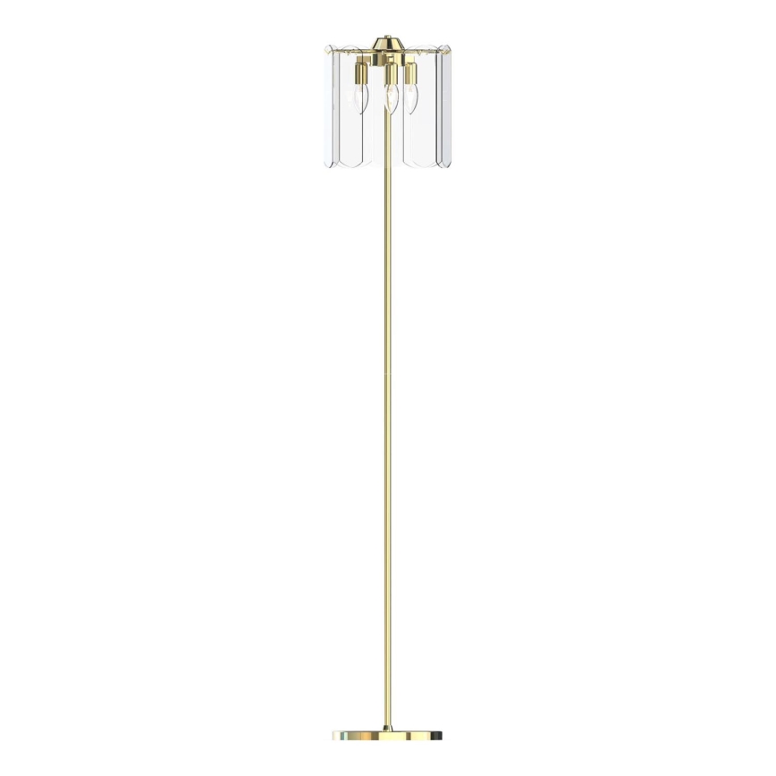 Zuma Line - Staande Lamp 3xE14/40W/230V goud