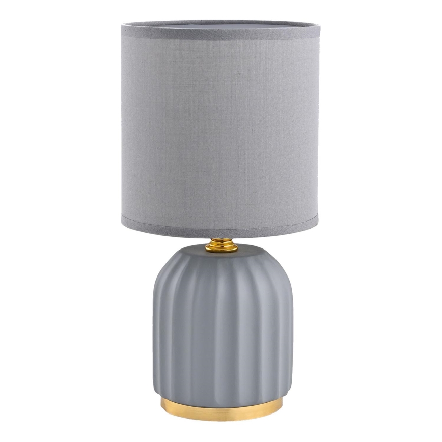 Zuma Line - Tafellamp 1xE14/40W/230V grijs/goud
