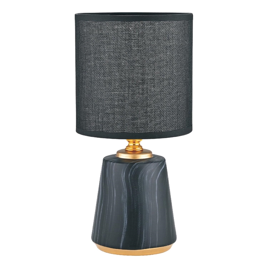 Zuma Line - Tafellamp 1xE14/40W/230V zwart/goud/marmeren decor