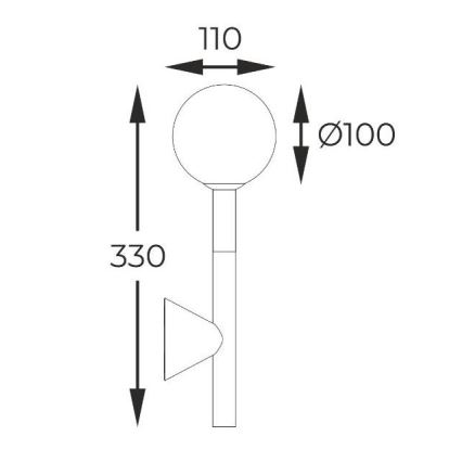 Zuma Line - Wandlamp 1xG9/4W/230V zwart