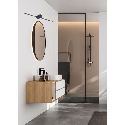 Zuma Line - LED Badkamer spiegelverlichting LED/6W/230V 40 cm IP44 zwart