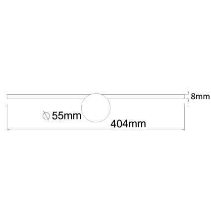 Zuma Line - LED Badkamer spiegelverlichting LED/6W/230V 40 cm IP44 glanzend chroom