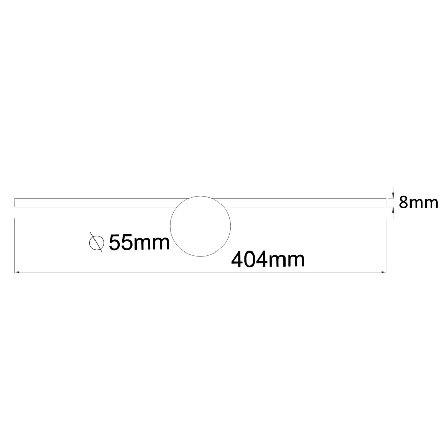 Zuma Line - LED Badkamer spiegelverlichting LED/6W/230V 40 cm IP44 glanzend chroom