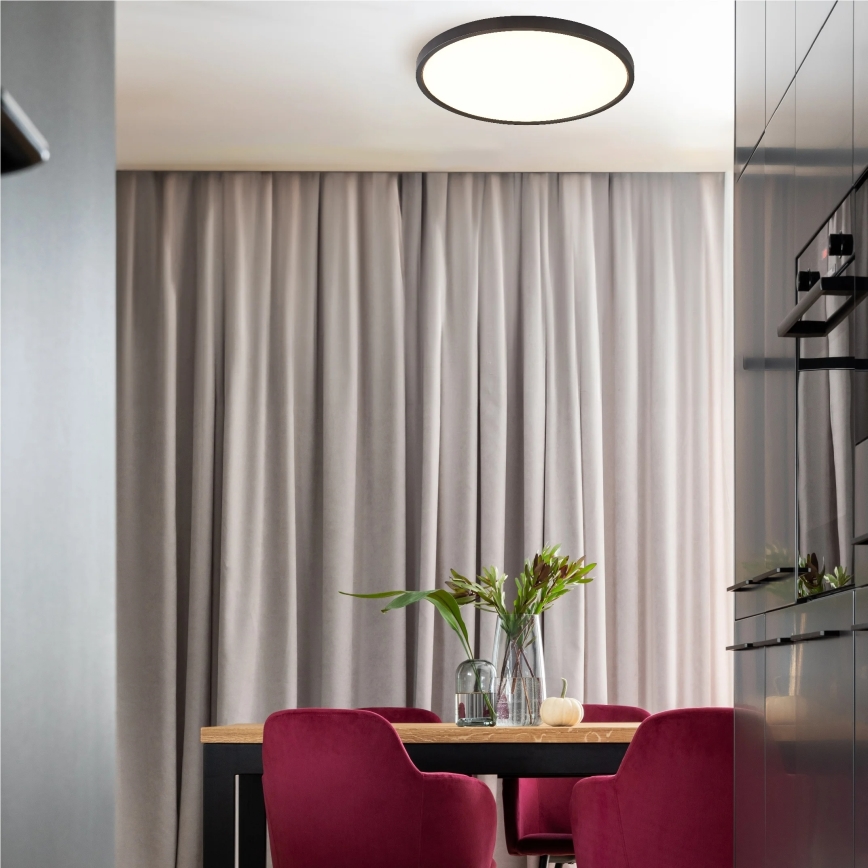 Zuma Line - LED plafondlamp LED/42W/230V 3000/4000/6000K Ø 50 cm zwart