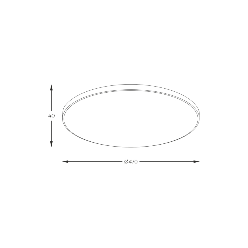 Zuma Line - LED-plafondlamp LED/44W/230V Ø 47 cm goudkleurig