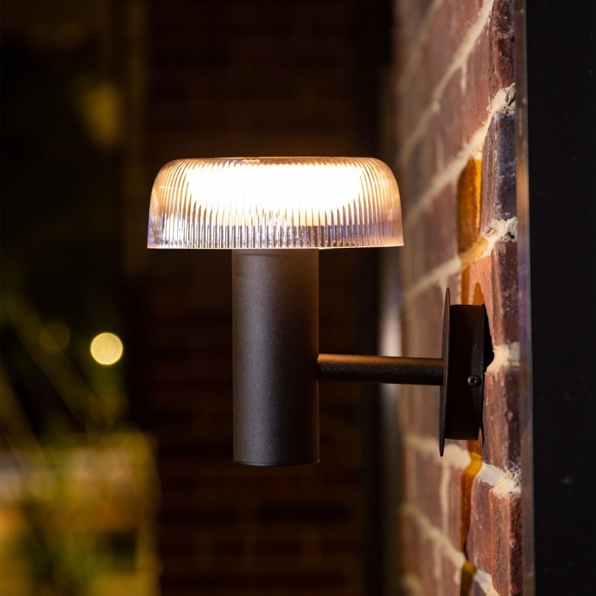 Zuma Line - LED zonne- wand lamp LED/2,5W/2000 mAh IP44 zwart