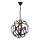 Zwart IRONBALL hanglamp 3xE27/40W/230V