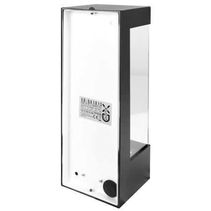 Buitenwandlamp met bewegings- en schemersensor 1xE27/15W/230V IP44 zwart