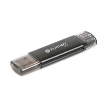 Zwarte Dual Flash Drive USB + MicroUSB 32GB