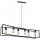 Zwarte Eettafel Hanglamp TUNJA 6x E27 / 60W / 230V