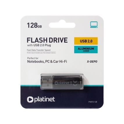 Zwarte Flash Drive USB 128GB