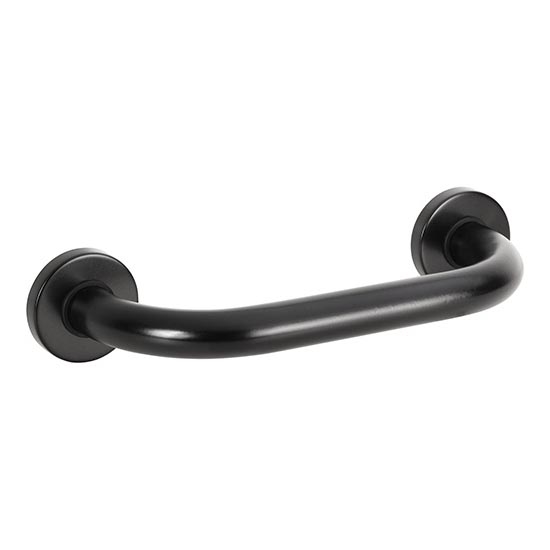 Zwarte handgreep 38x8 cm