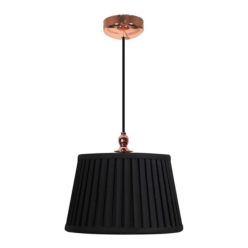 Zwarte Hanglamp aan koord AMORE 1x E27 / 60W / 230V