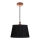 Zwarte Hanglamp aan koord AMORE 1x E27 / 60W / 230V