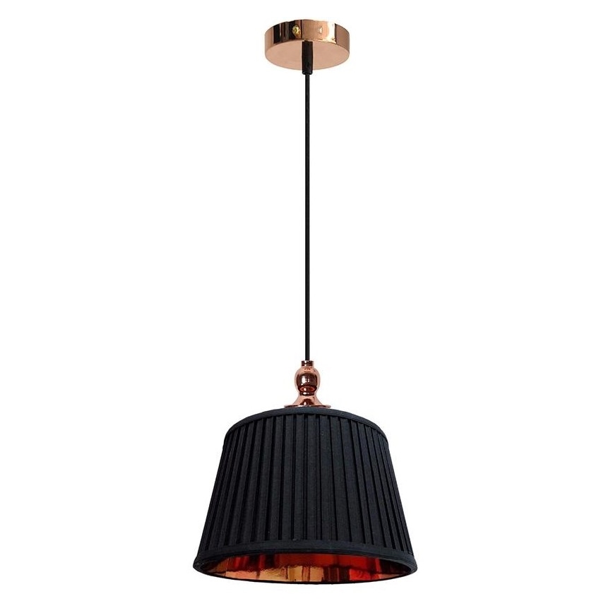 Zwarte Hanglamp aan koord AMORE 1x E27 / 60W / 230V