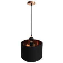 Zwarte Hanglamp aan koord MELBA 1x E27 / 60W / 230V