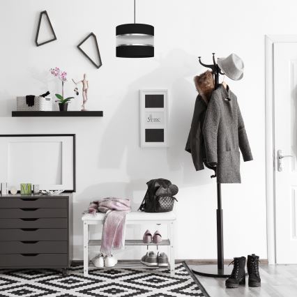 Zwarte Hanglamp HELEN 1x E27 / 15W / 230V