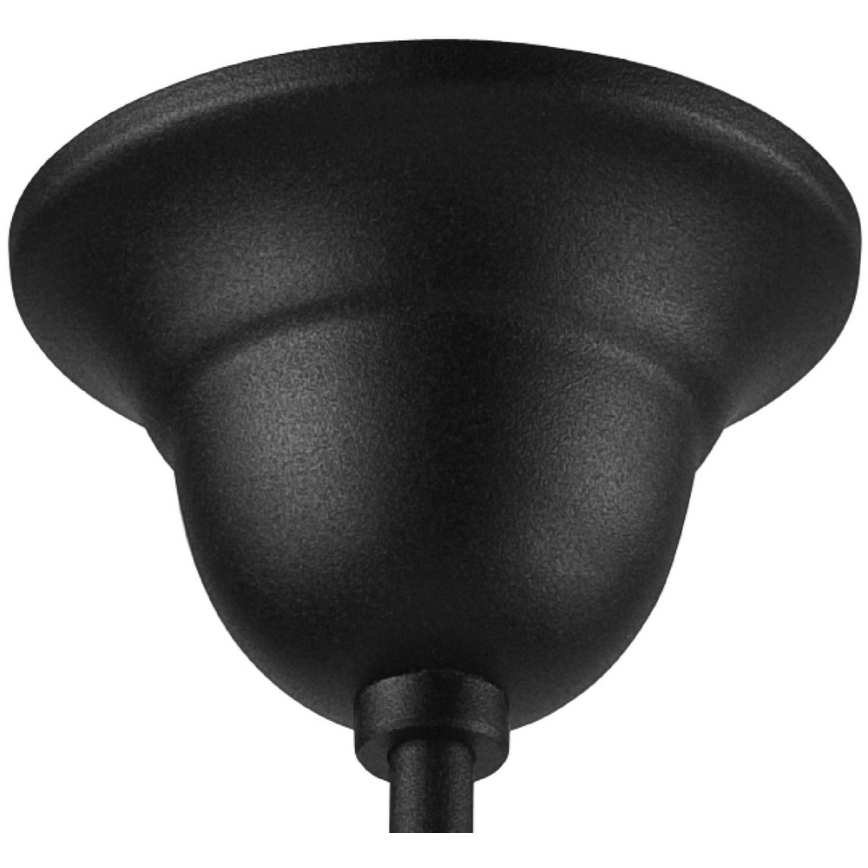 Zwarte Hanglamp met vaste hanger RETRO 1x E27 / 60W / 230V