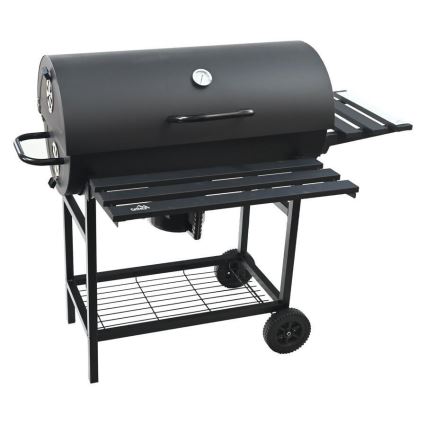 Zwarte houtskoolbarbecue