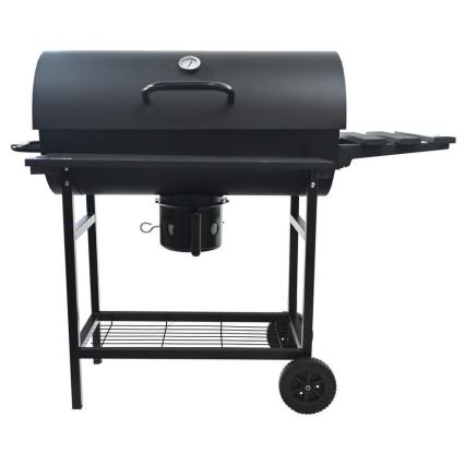 Zwarte houtskoolbarbecue