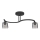 Zwarte Opbouw plafondlamp SANTOS 2x E27 / 15W / 230V