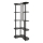 Zwarte staande lamp met planken NOTO 1xE27/40W/230V