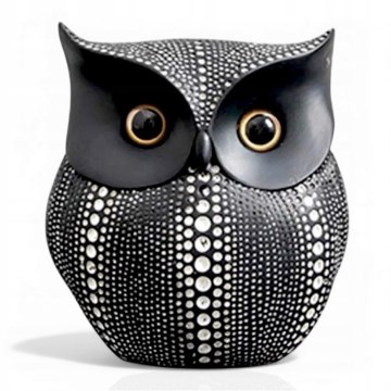 Zwarte tafeldecoratie 15 cm
