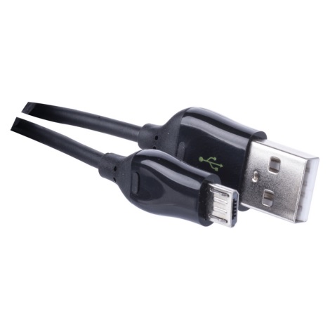 Zwarte USB kabel USB 2.0 A connector met USB B micro connector