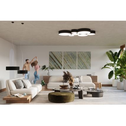 Zwarte wandlamp ARENA 1xE27 / 60W / 230V