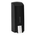 Zwarte zeepdispenser 6,5 x 18,5 cm